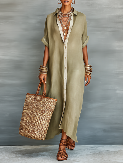 Nataly│Brisa Linen Shirt Dress