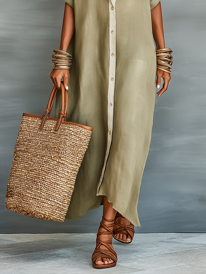 Nataly│Brisa Linen Shirt Dress