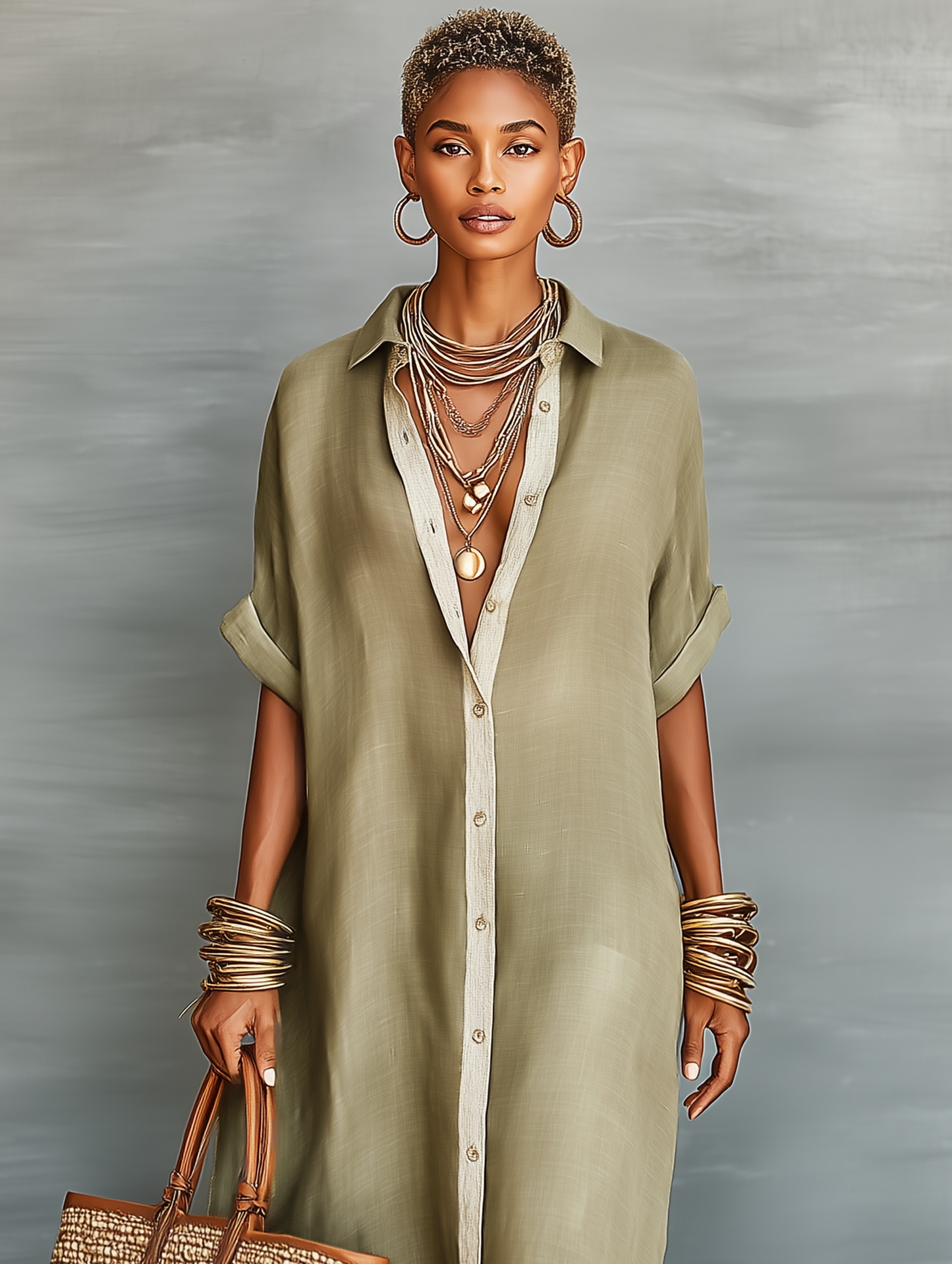 Vestido Camisero Brisa de Lino