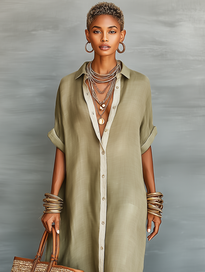 Nataly│Brisa Linen Shirt Dress