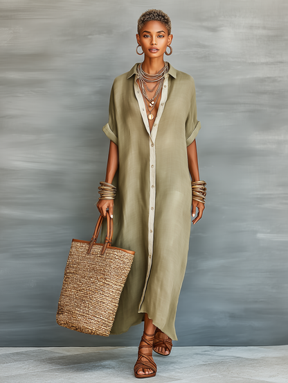 Nataly│Brisa Linen Shirt Dress
