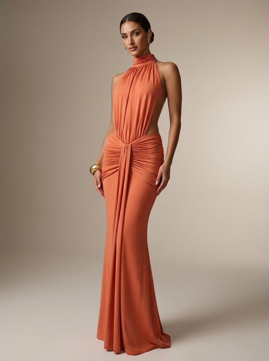 Olalla | Vestido Largo Sirena con Espalda Descubierta