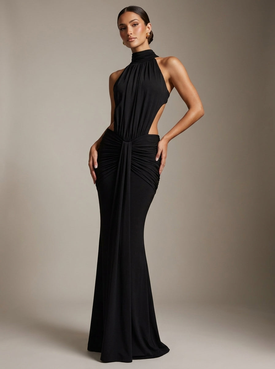 Olalla | Vestido Largo Sirena con Espalda Descubierta