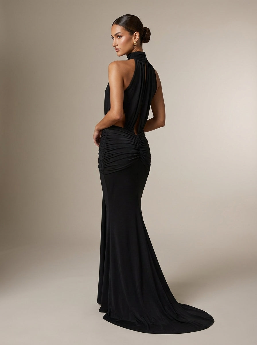 Olalla | Vestido Largo Sirena con Espalda Descubierta