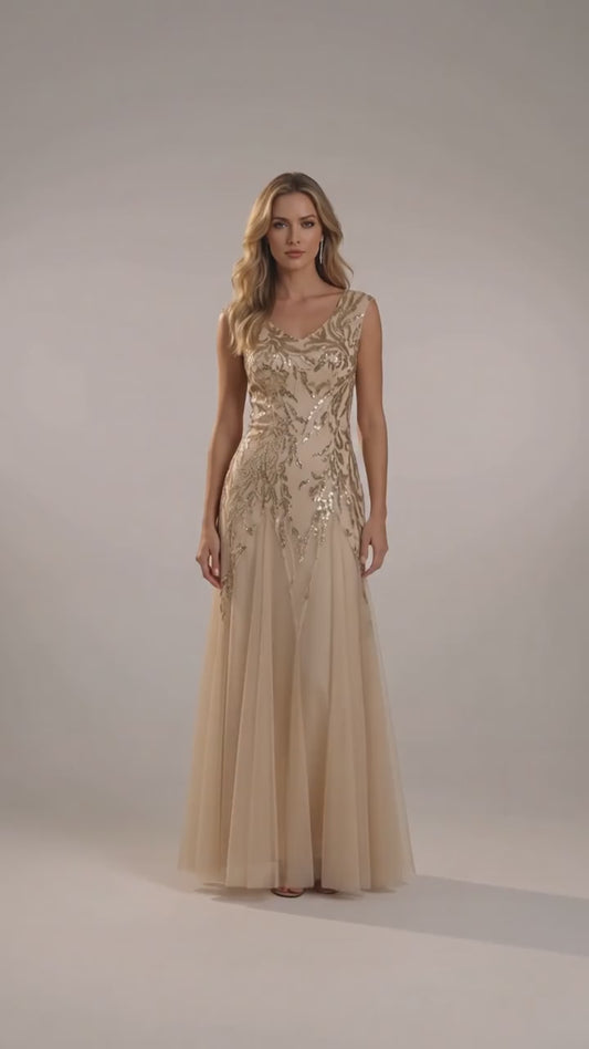Salomé | Vestido Largo de Tul Bordado