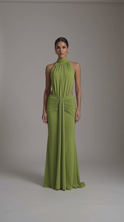 Olalla | Vestido Largo Sirena con Espalda Descubierta