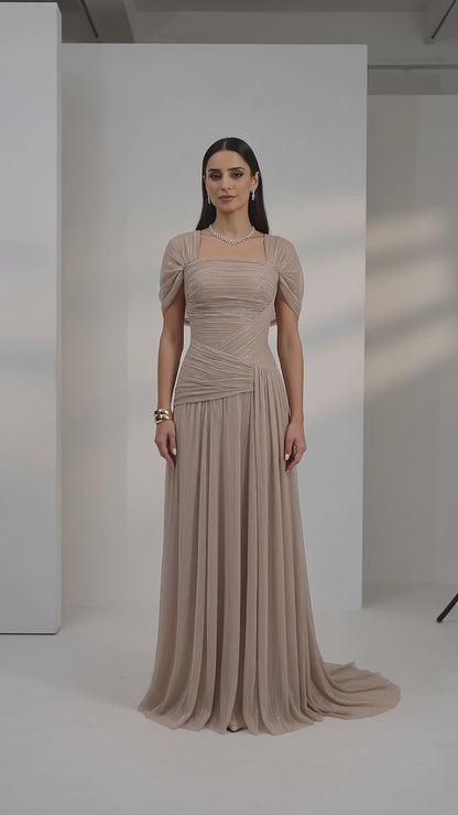 Carlota | Vestido Maxi Drapeado