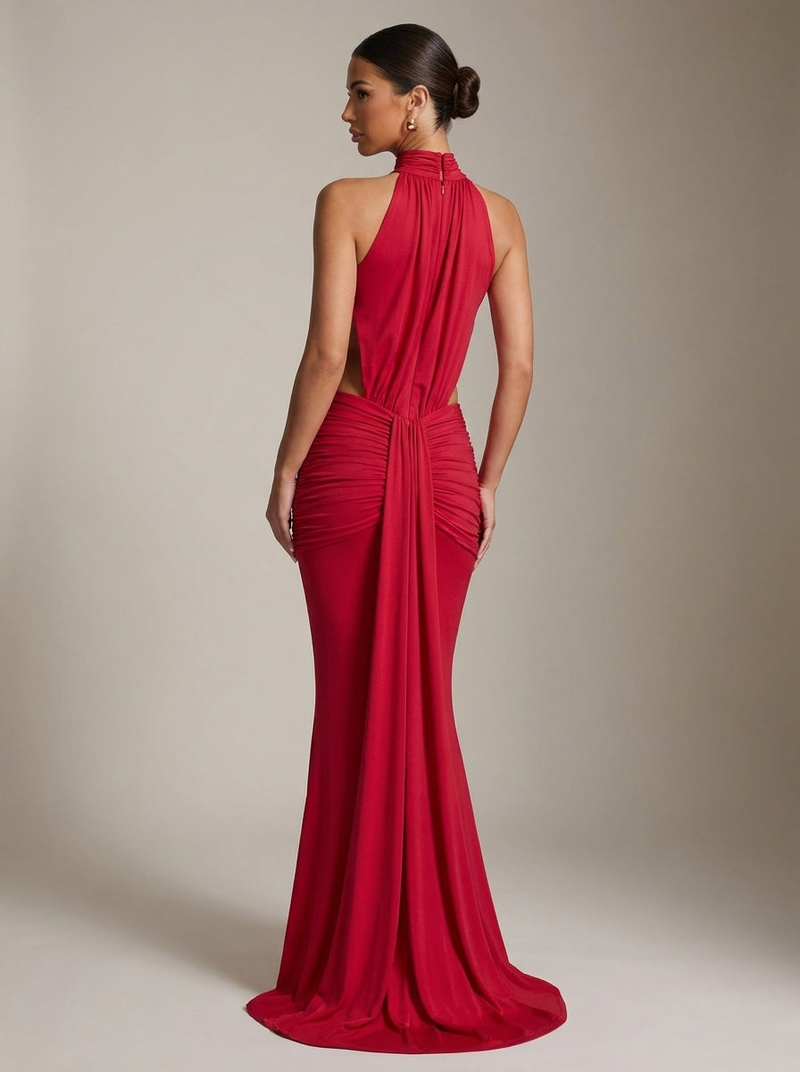 Olalla | Vestido Largo Sirena con Espalda Descubierta