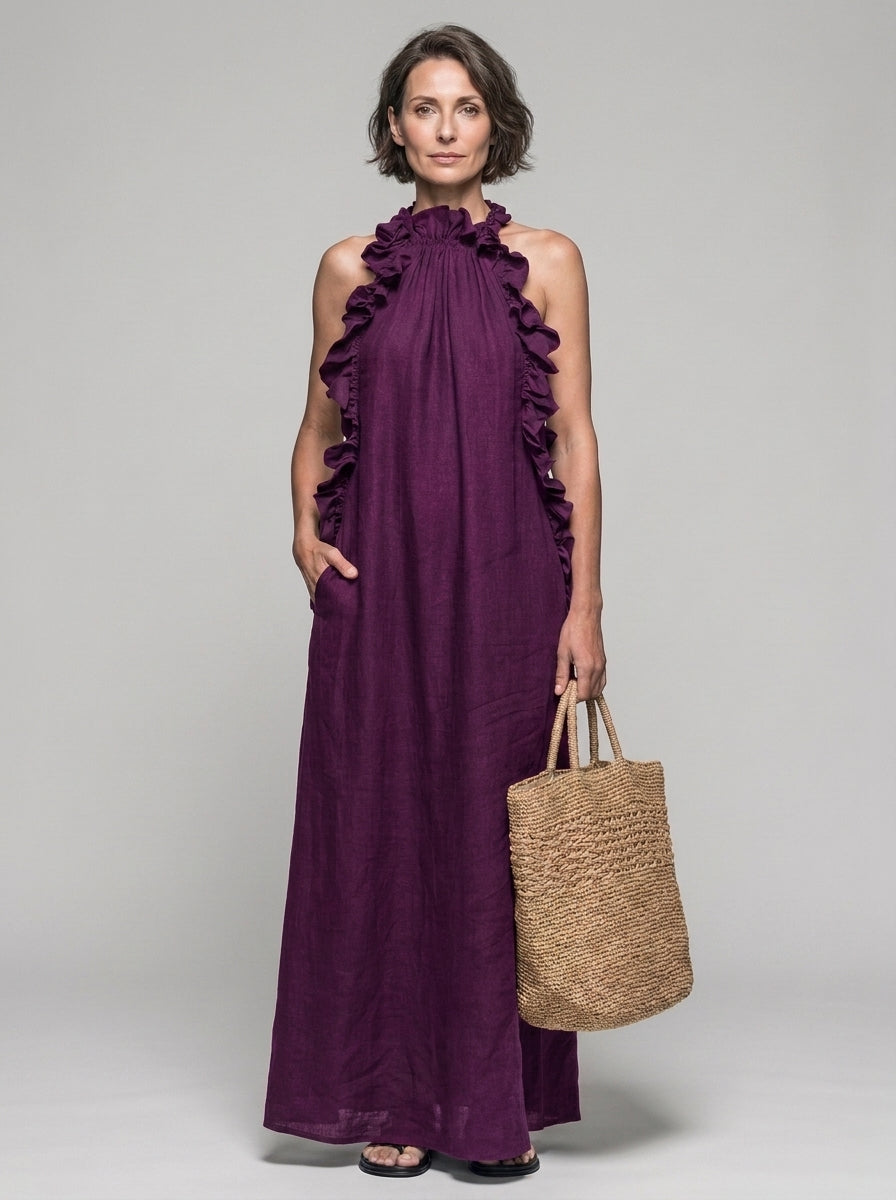 Lua | Vestido Maxi con Bolsillos