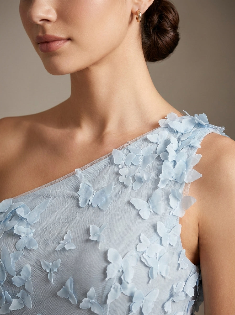 Aurora | Vestido Midi de Tul con Mariposas
