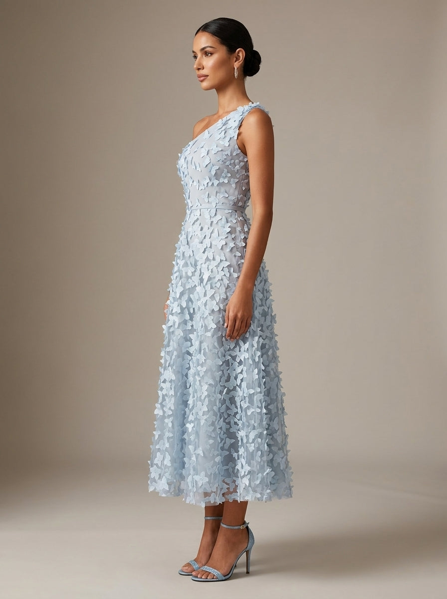 Aurora | Vestido Midi de Tul con Mariposas