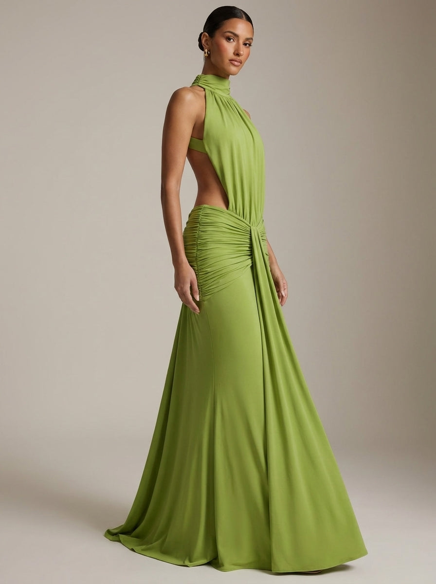 Olalla | Vestido Largo Sirena con Espalda Descubierta