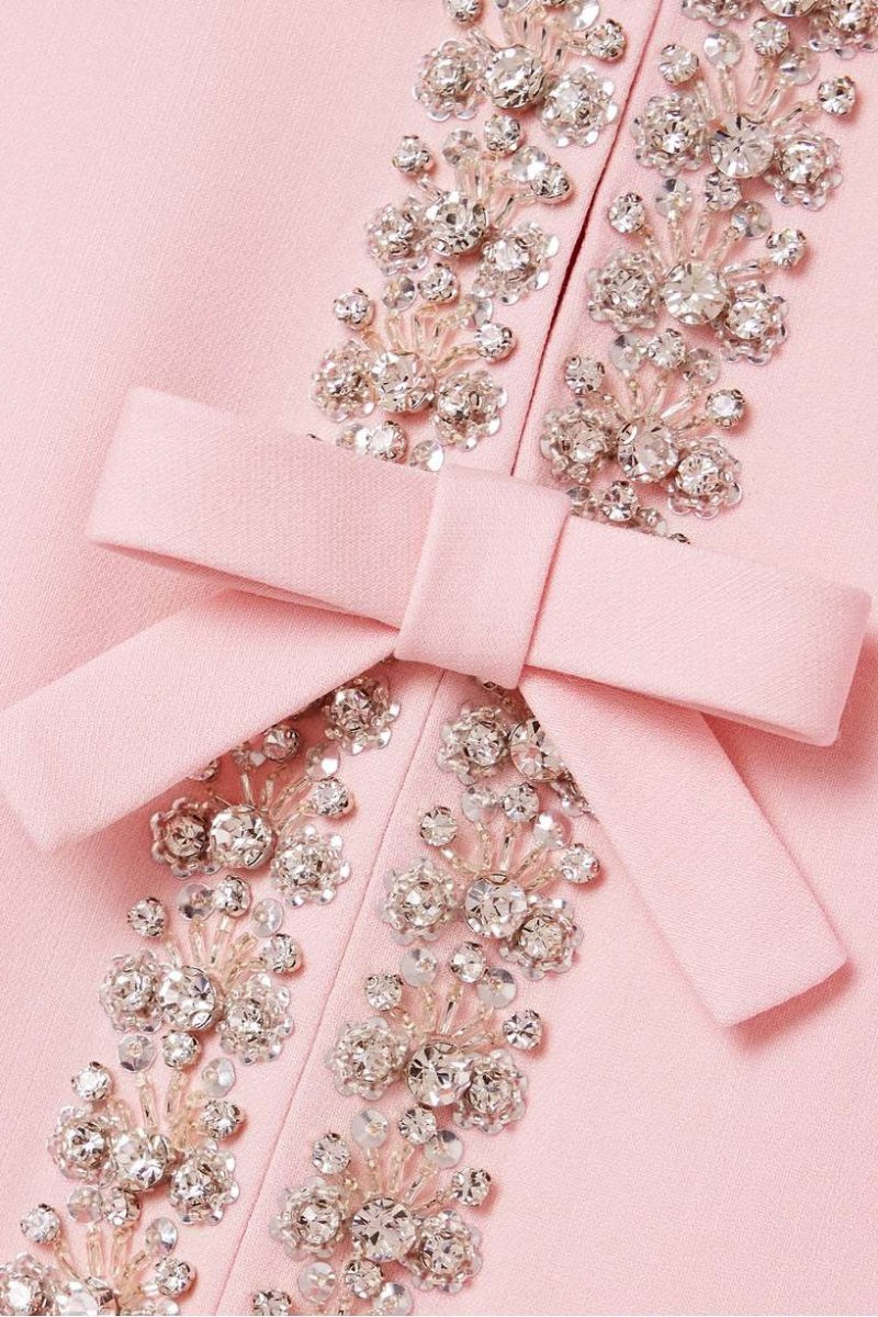 Vestido midi rosa, foto de catálogo